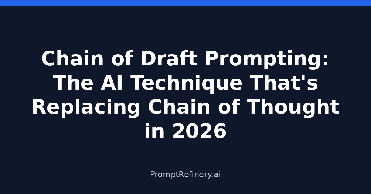 Chain of Draft Prompting featured image
